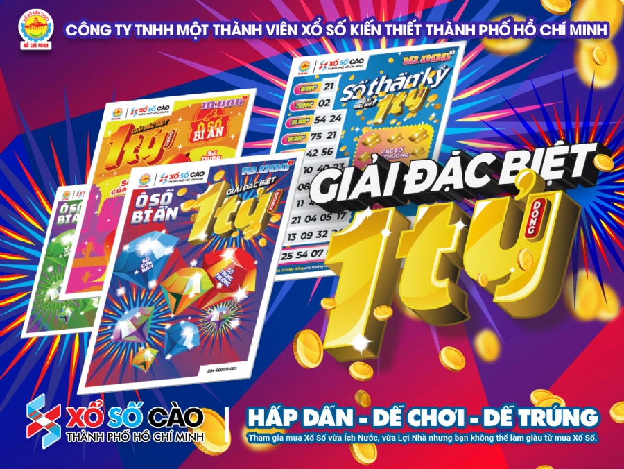 Xổ số cào trúng thưởng ngay 1 tỷ: XSKT Thành phố Hồ Chí Minh đột phá công nghệ độc quyền, đảm bảo minh bạch tuyệt đối